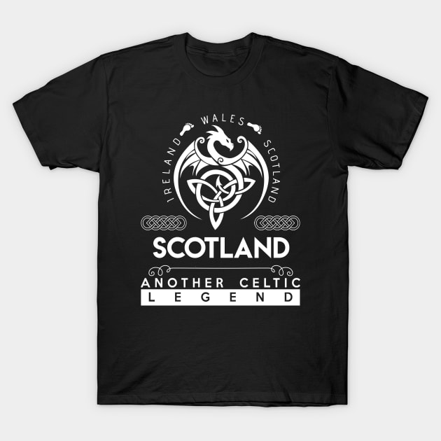 Scotland Name T Shirt - Another Celtic Legend Scotland Dragon Gift Item T-Shirt by harpermargy8920